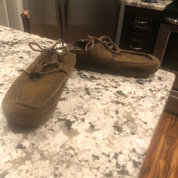 Olukai Ohana Lace Sneakers Suede leather slip - Picture 2 of 8